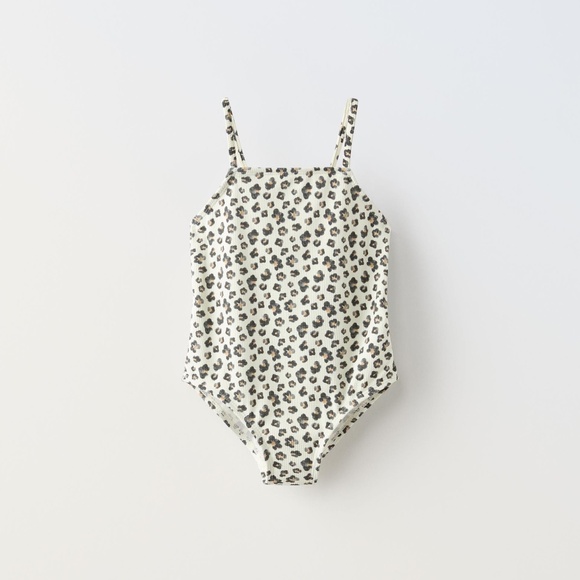 NWT Zara Leopard Bathing Suit - Picture 1 of 1